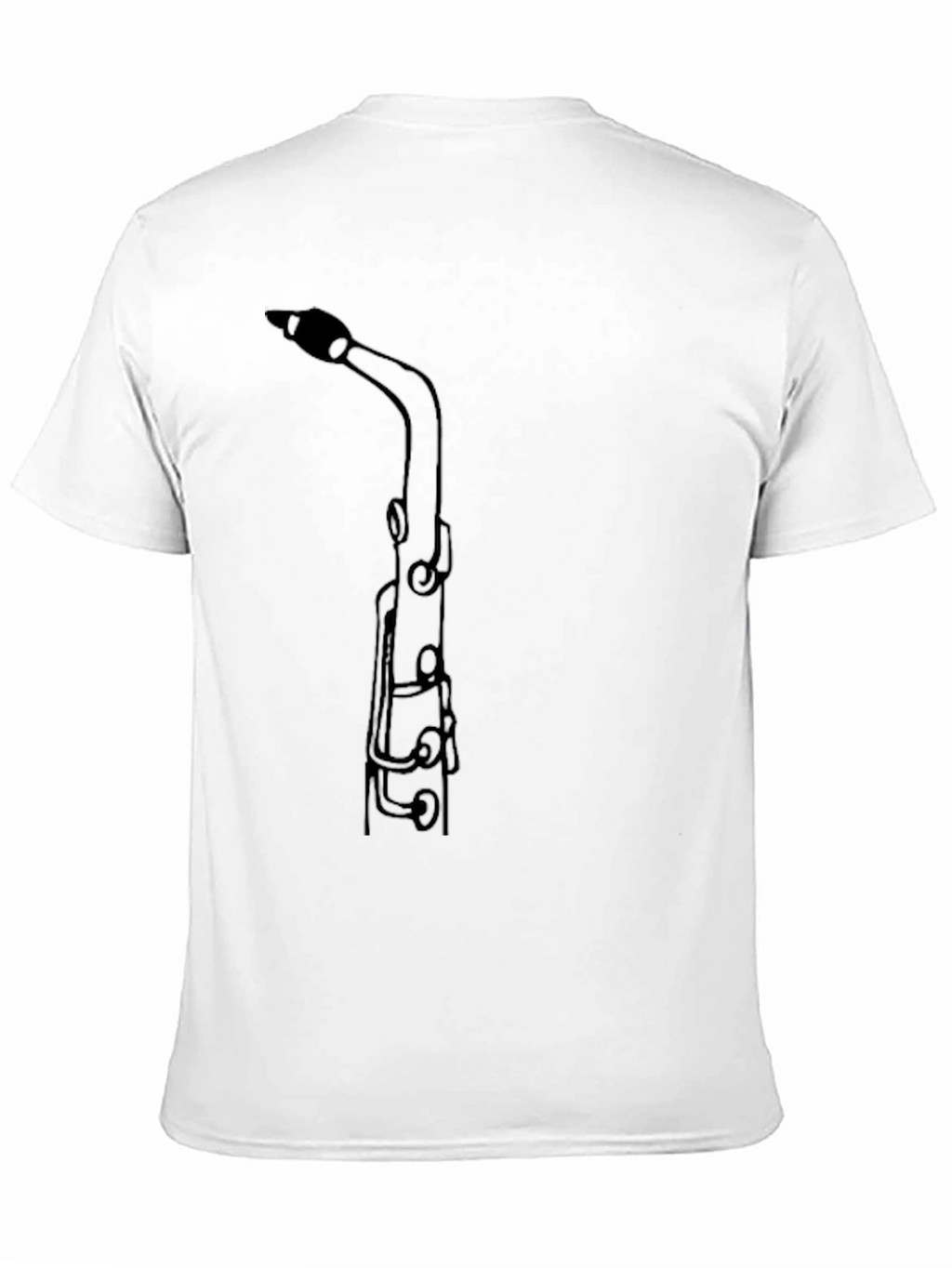 Saxophone Outline Graphic T-Shirt