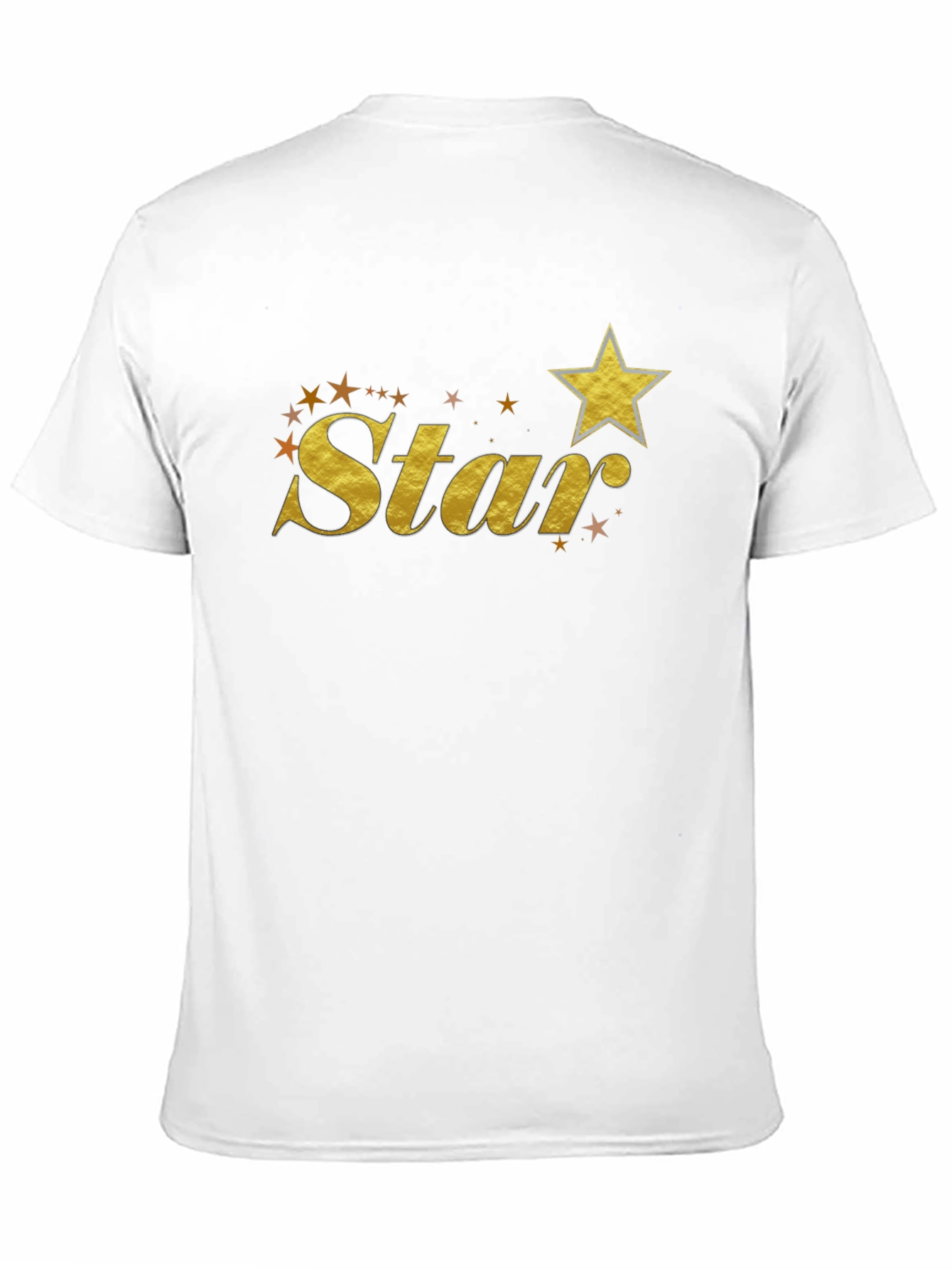 Gold Star Graphic Black T-Shirt
