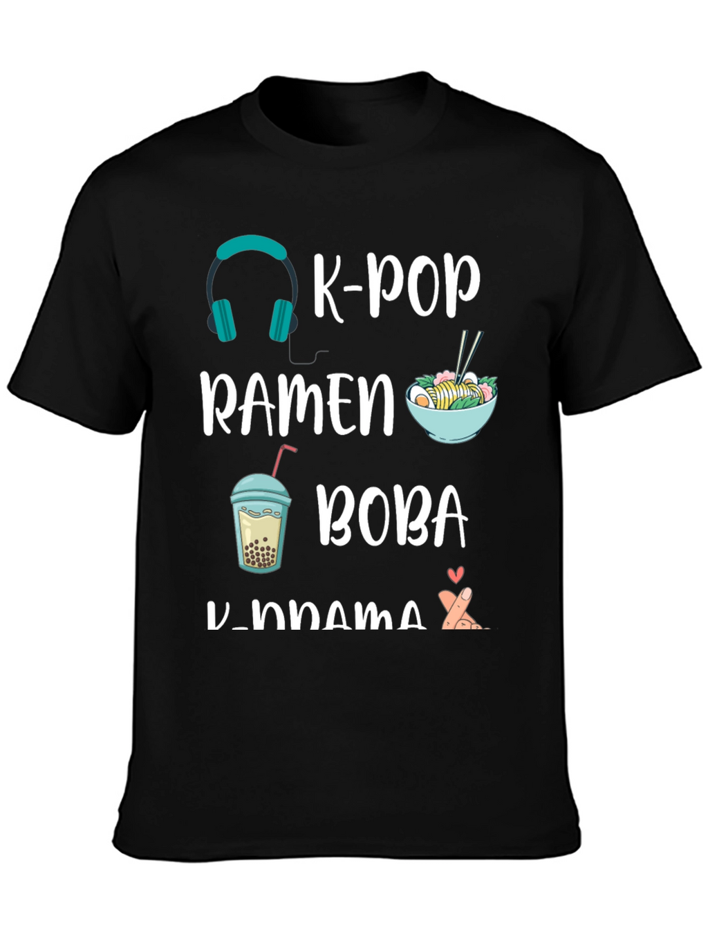 K-Pop Ramen Boba K-Drama T-Shirt