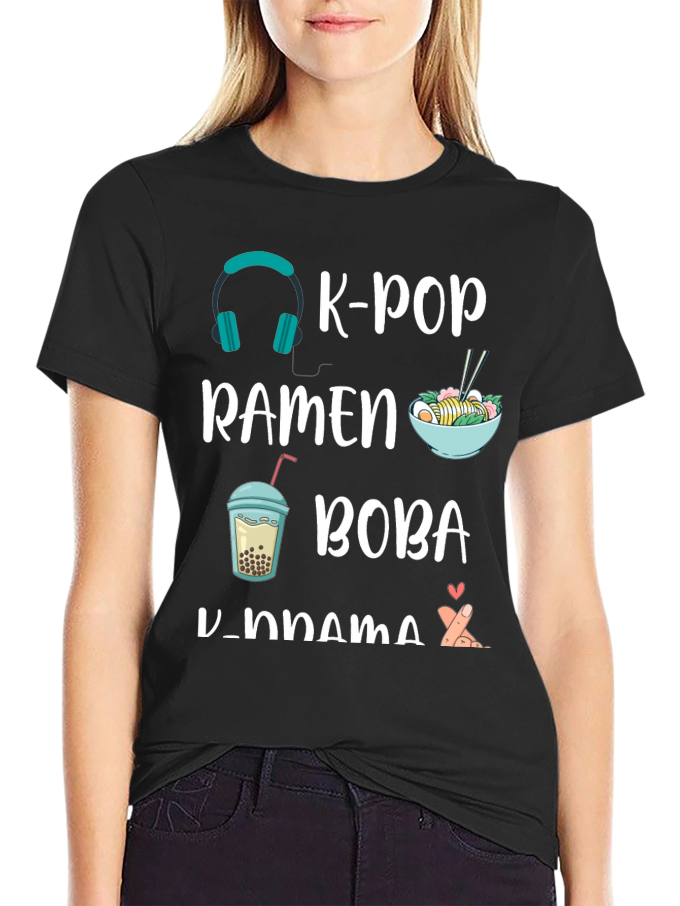 K-Pop Ramen Boba K-Drama T-Shirt