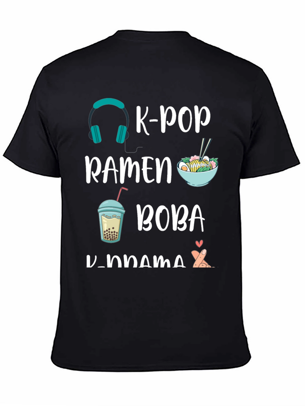 K-Pop Ramen Boba K-Drama T-Shirt