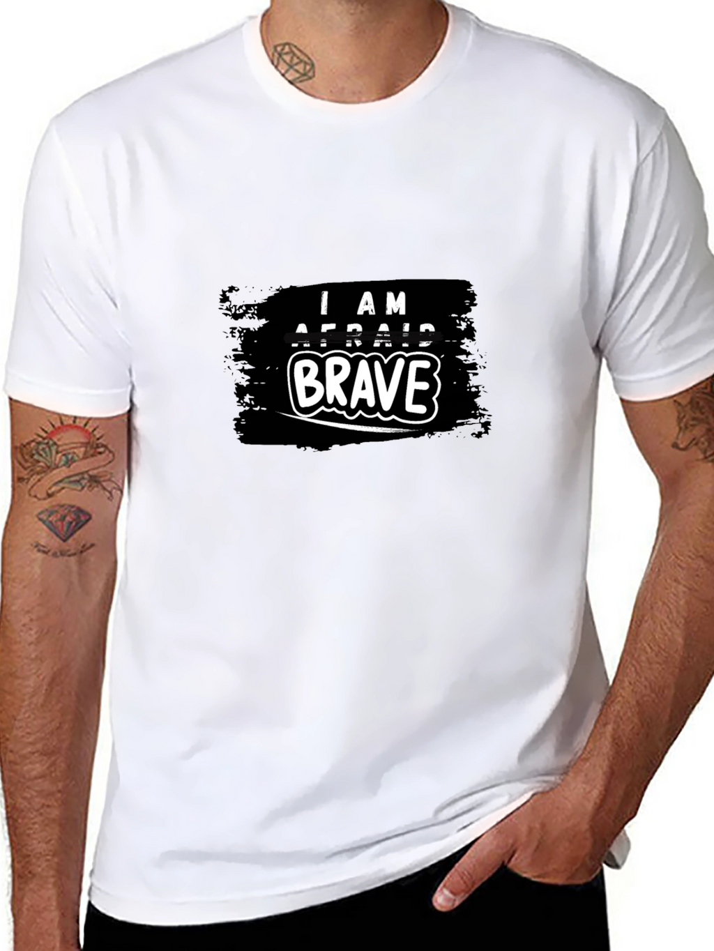 I AM AFRAID BRAVE Graphic T-Shirt
