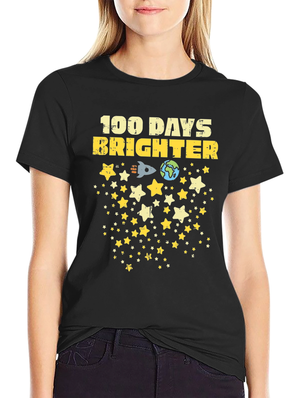 100 Days Brighter Graphic T-Shirt