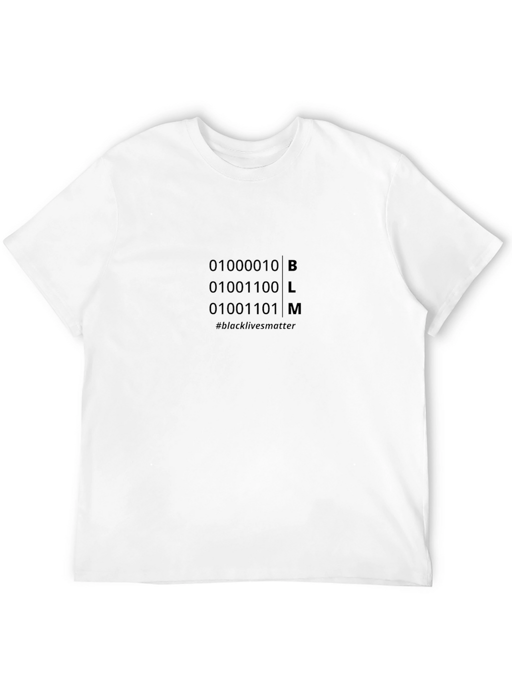 BLM Binary Code Graphic T-Shirt