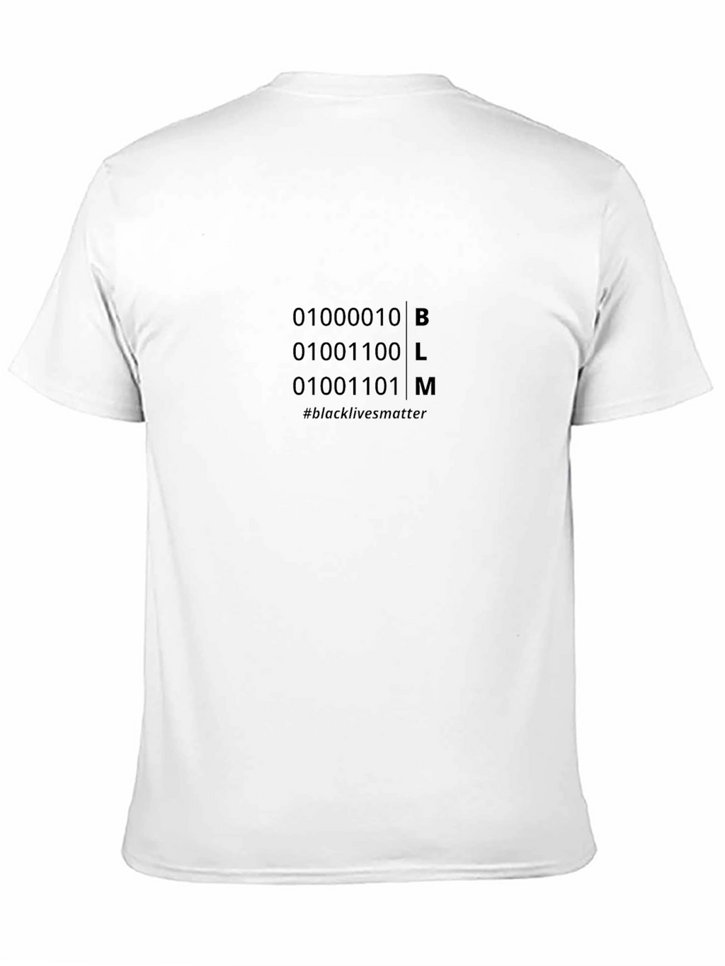 BLM Binary Code Graphic T-Shirt