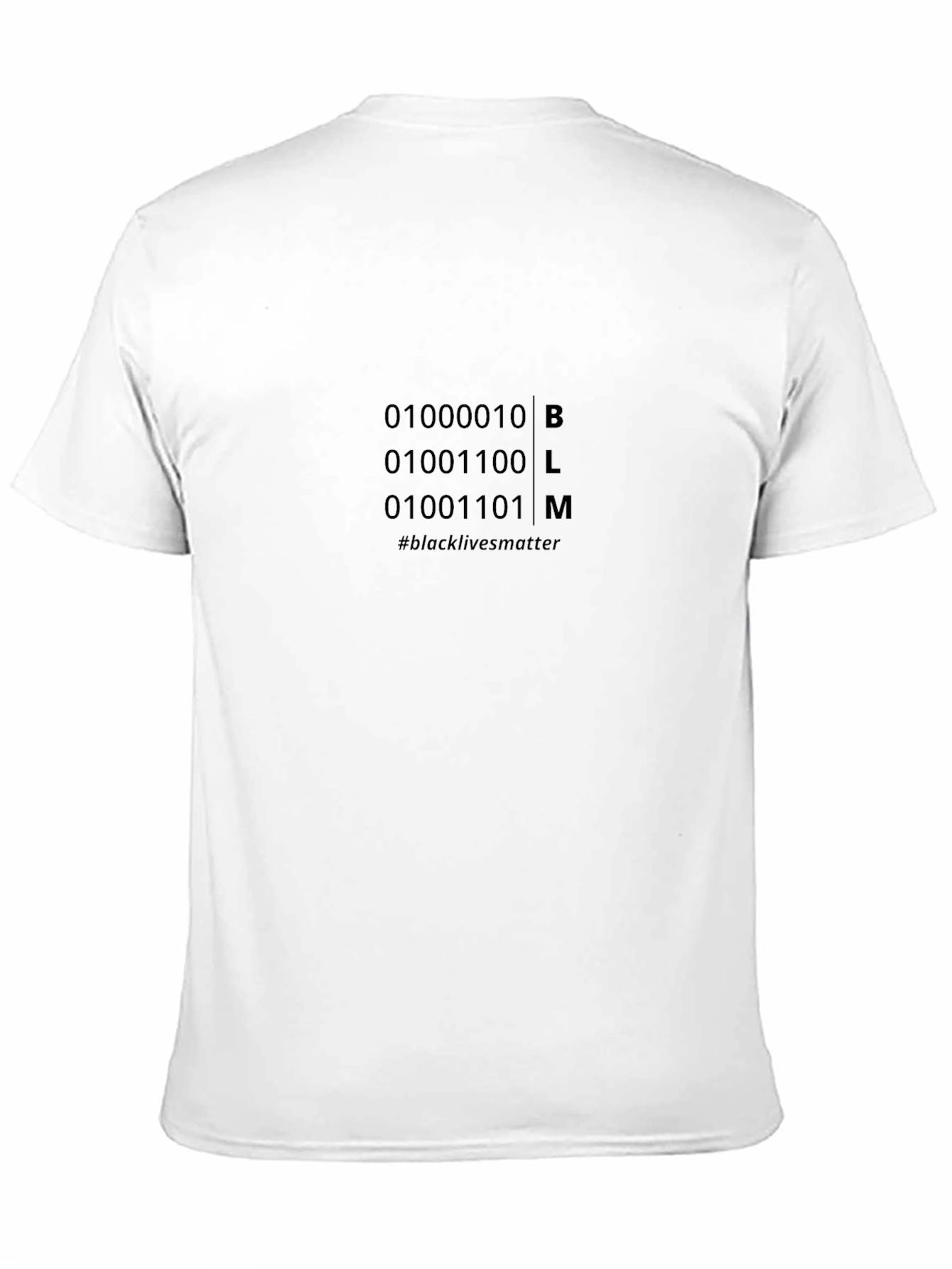 BLM Binary Code Graphic T-Shirt