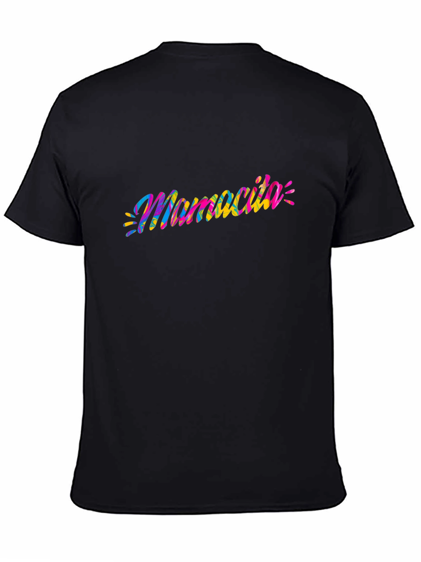 Mamacita Tie-Dye Graphic Tee - Soft Black Cotton