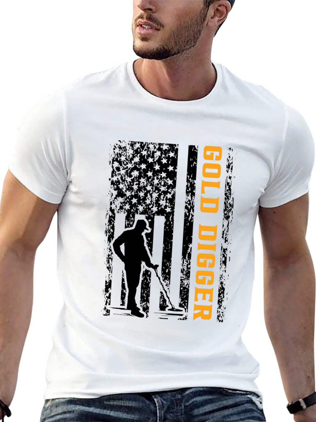 Gold Digger Graphic Tee - Black