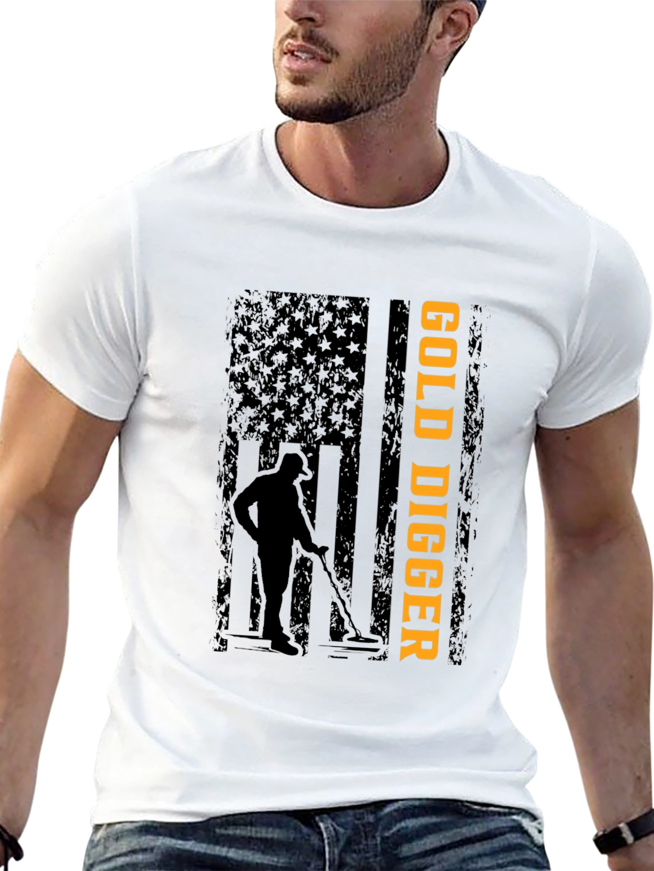 Gold Digger Graphic Tee - Black