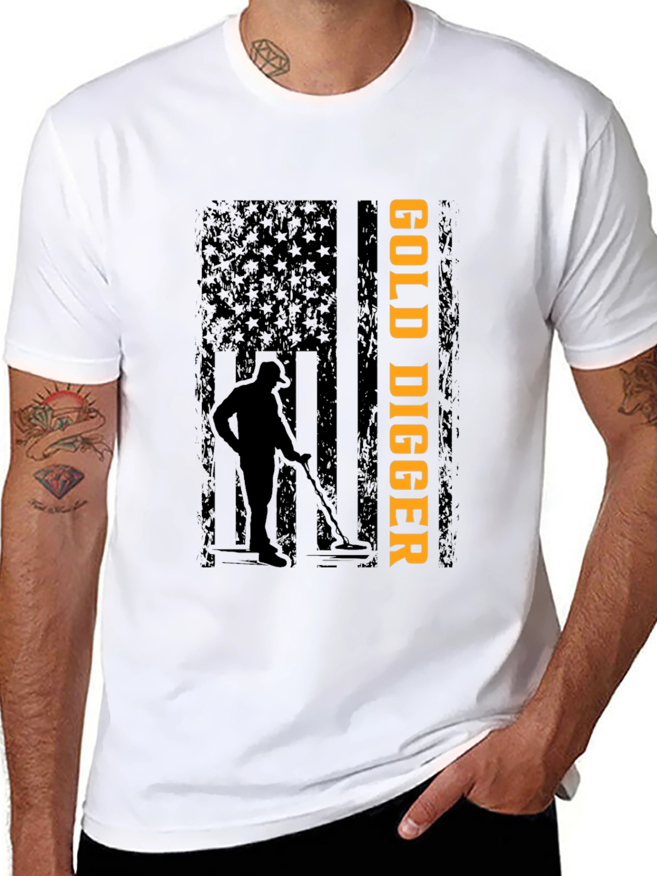 Gold Digger Graphic Tee - Black