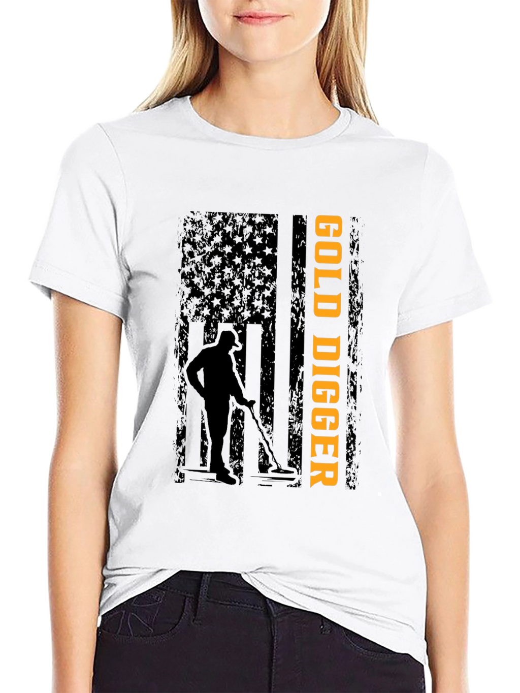 Gold Digger Graphic Tee - Black