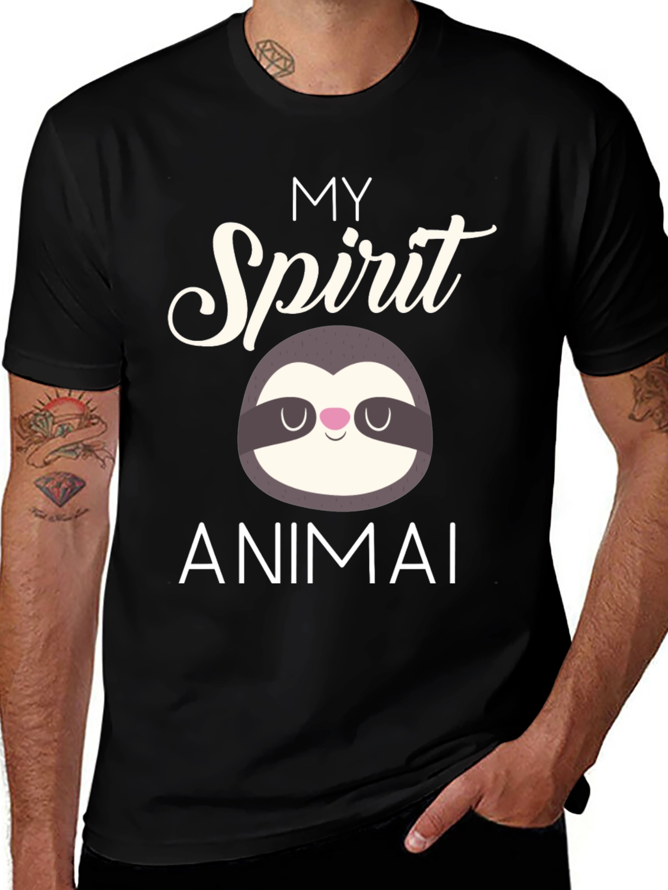My Spirit Animal Sloth Graphic Tee - Comfort & Style