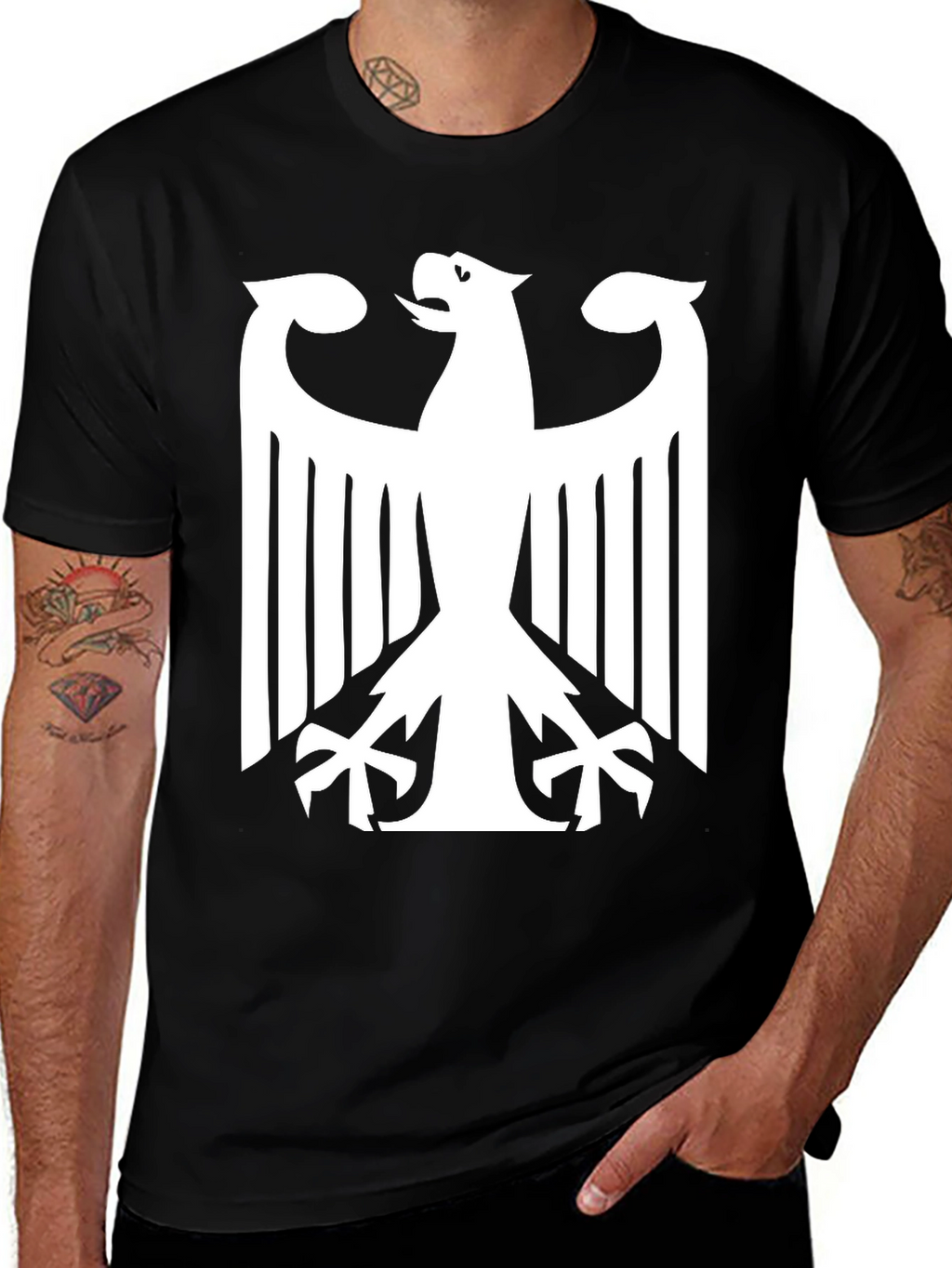 Eagle Crest Tee - Bold Black Shirt