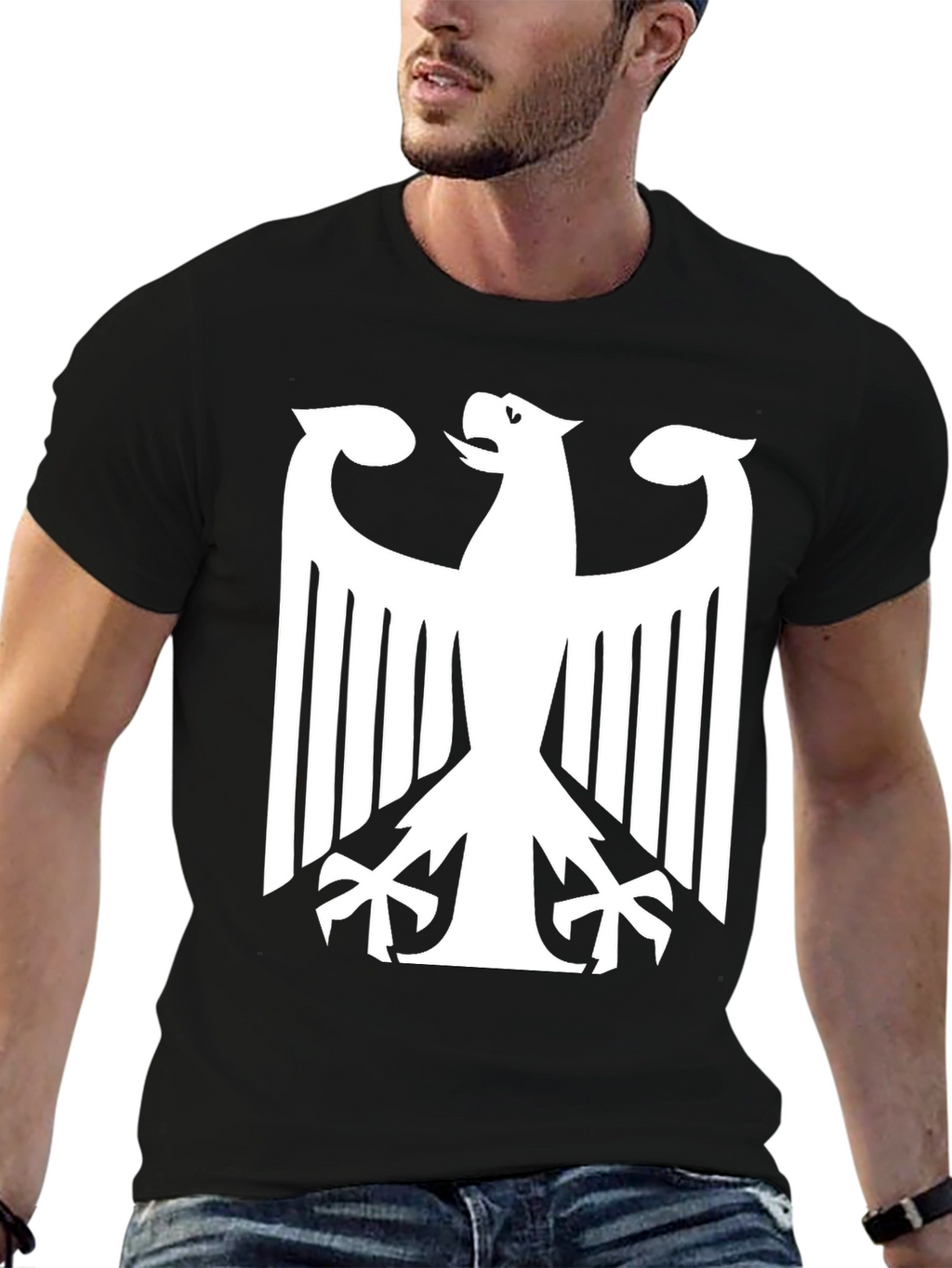 Eagle Crest Tee - Bold Black Shirt