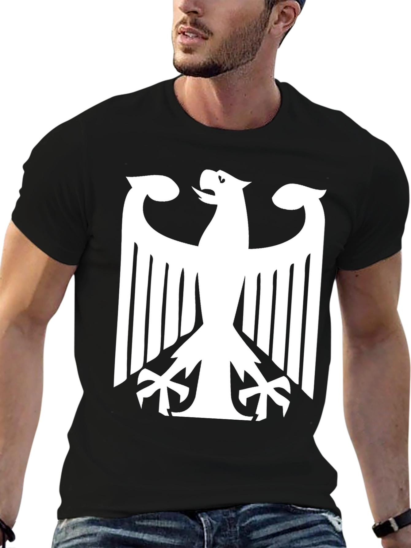 Eagle Crest Tee - Bold Black Shirt