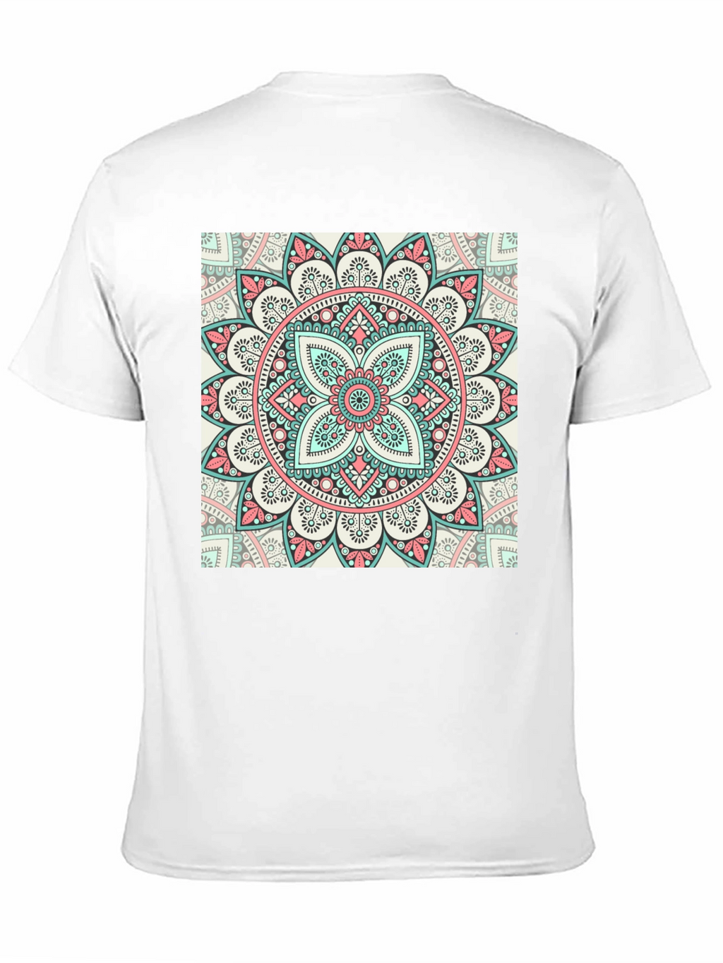Mandala Print Crew Neck T-Shirt