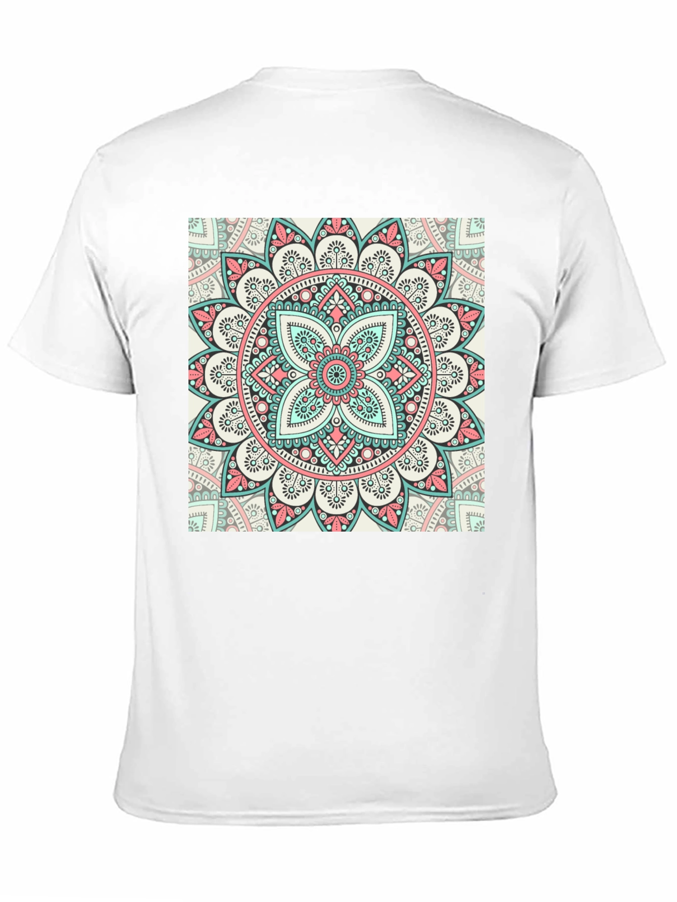 Mandala Print Crew Neck T-Shirt