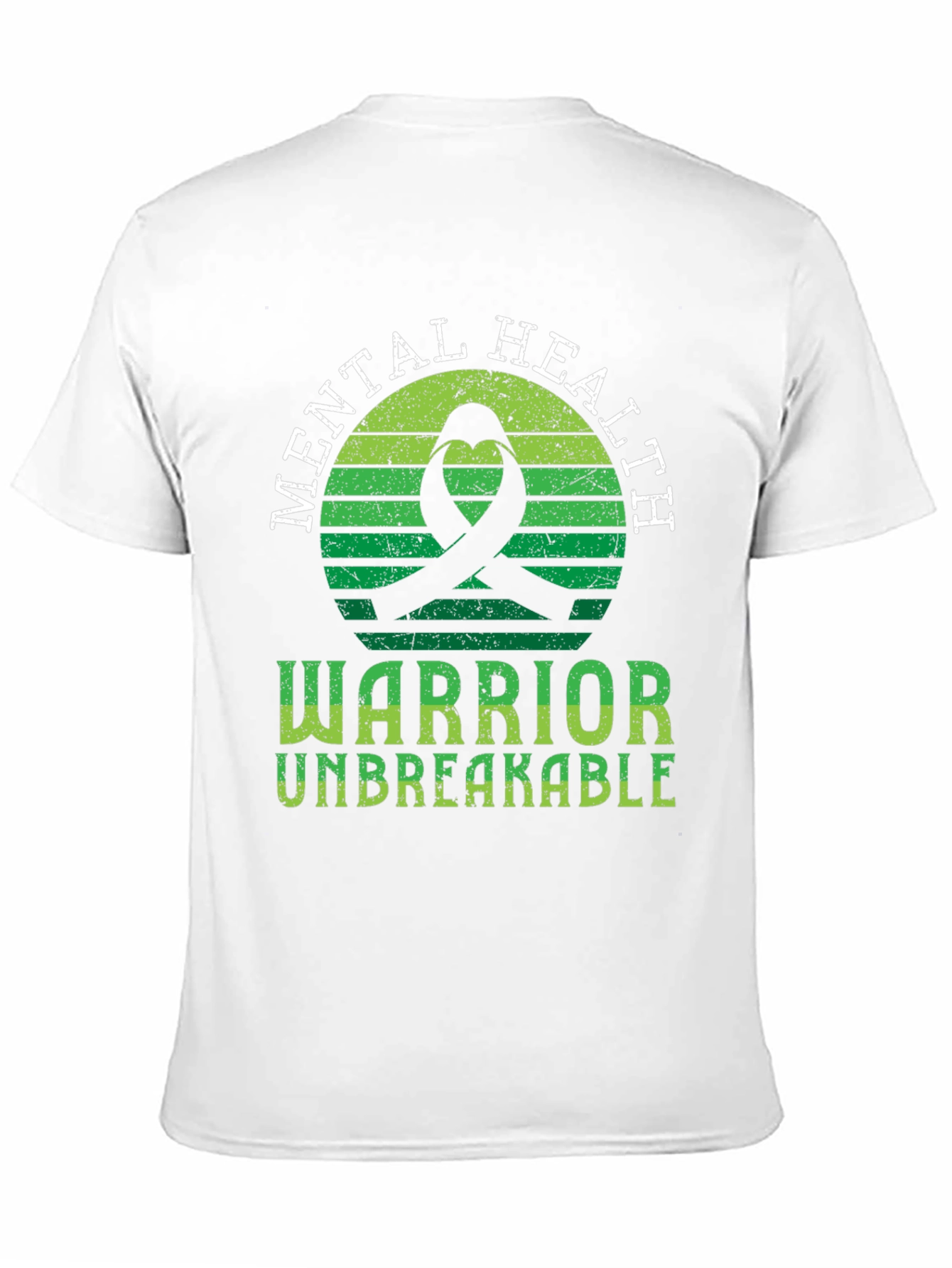 Mental Health Warrior T-Shirt Unbreakable Ribbon