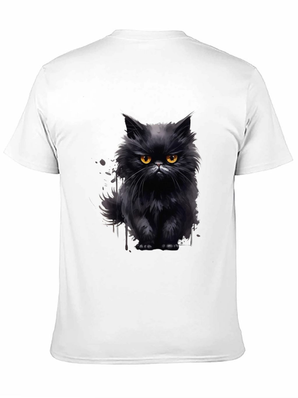 Black Cat Graphic T-Shirt - Mens Fashion