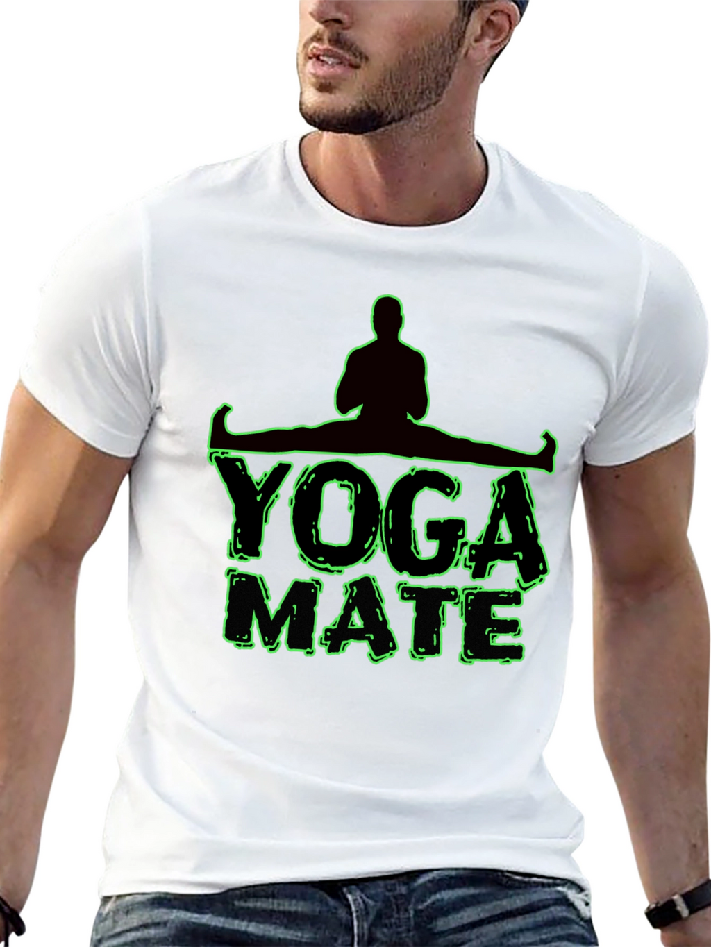 Yoga Mate Graphic T-Shirt - Mens Black Tee