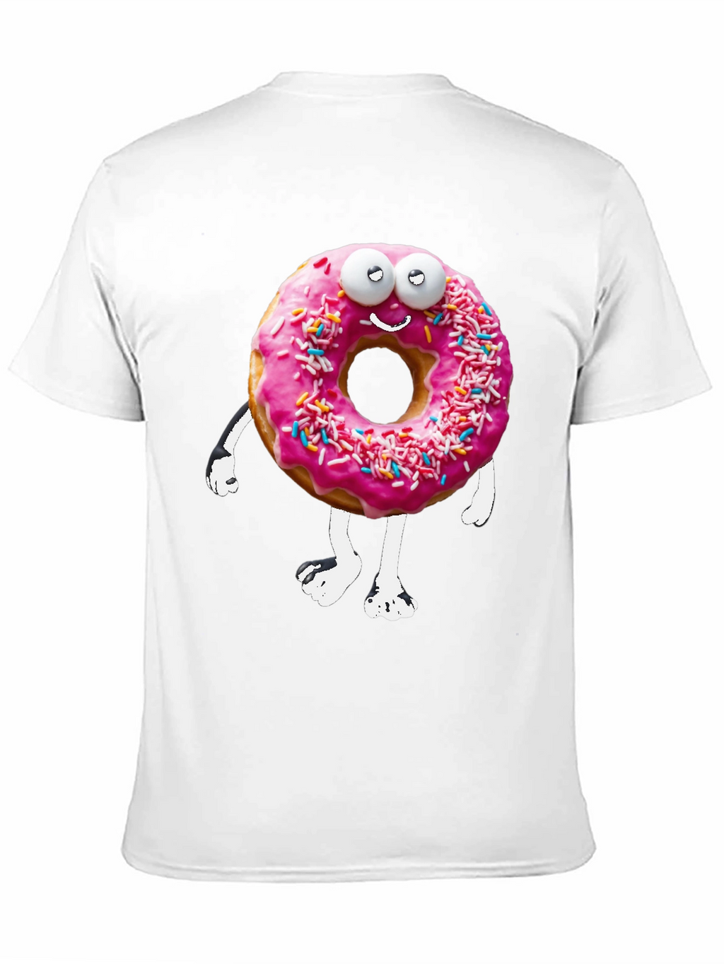Funny Donut Cartoon Graphic Novelty T-Shirt