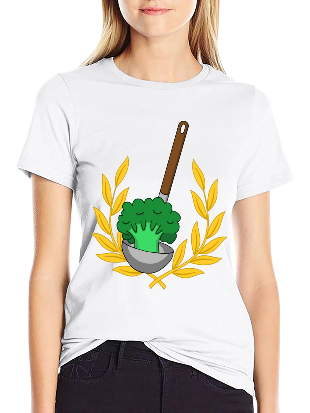 Broccoli Ladle T-Shirt - Whimsical Foodie Tee