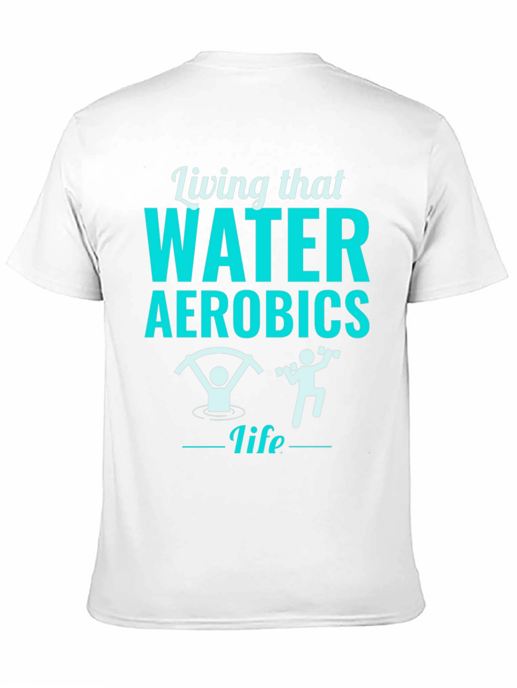 Living That Water Aerobics Life Black T-Shirt