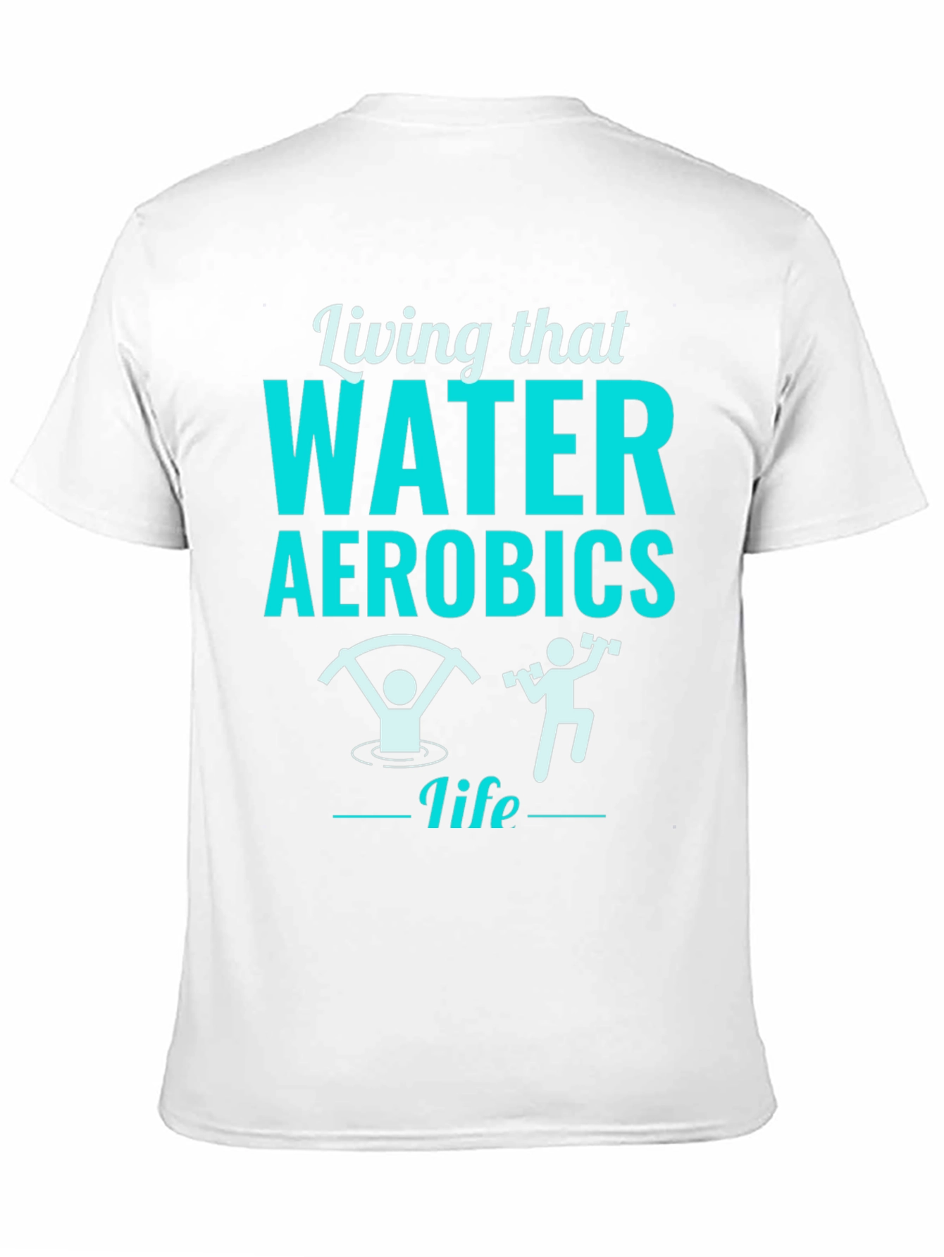 Living That Water Aerobics Life Black T-Shirt