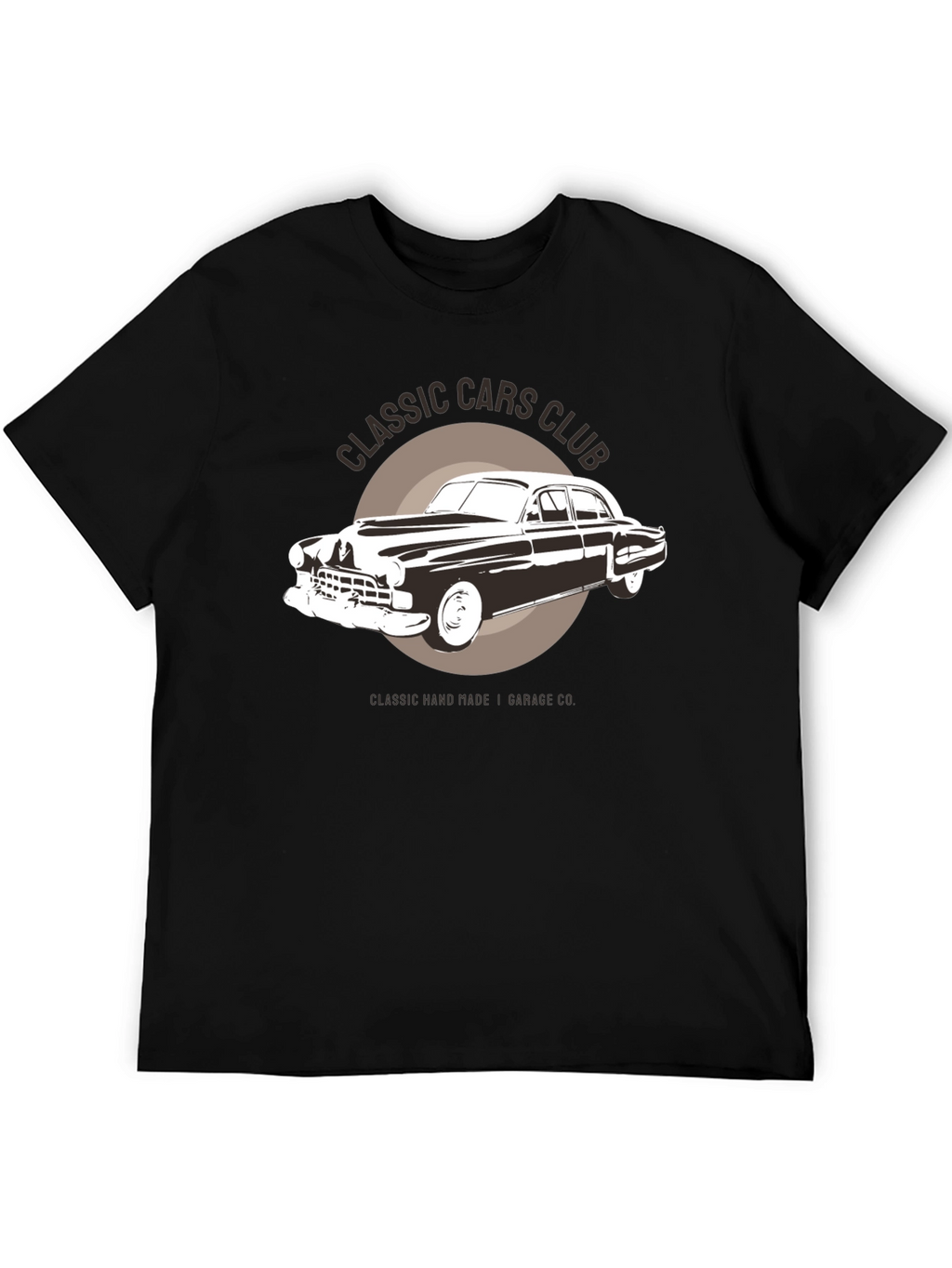 Classic Cars Club Graphic T-Shirt - Black