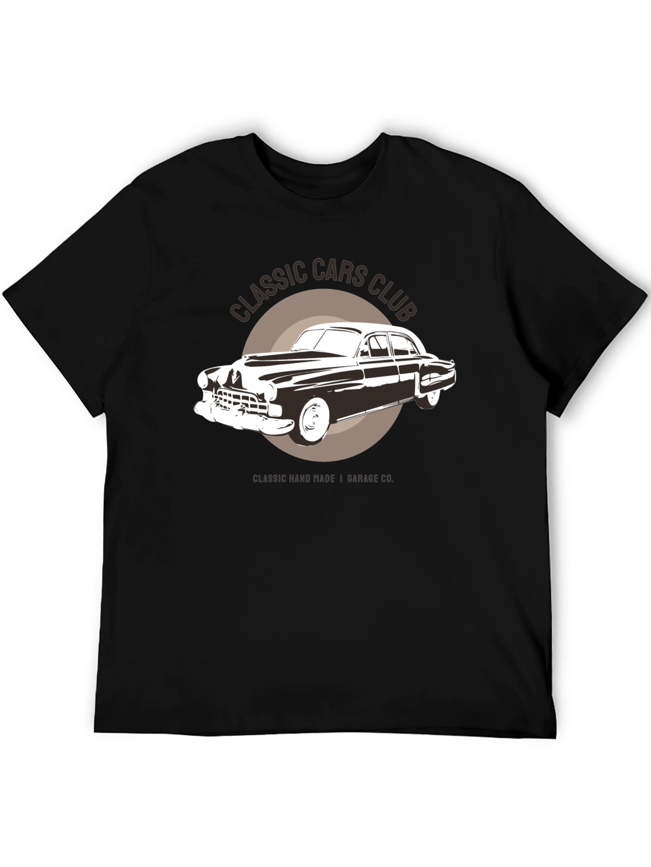 Classic Cars Club Graphic T-Shirt - Black