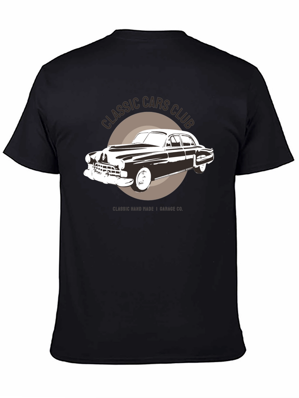 Classic Cars Club Graphic T-Shirt - Black