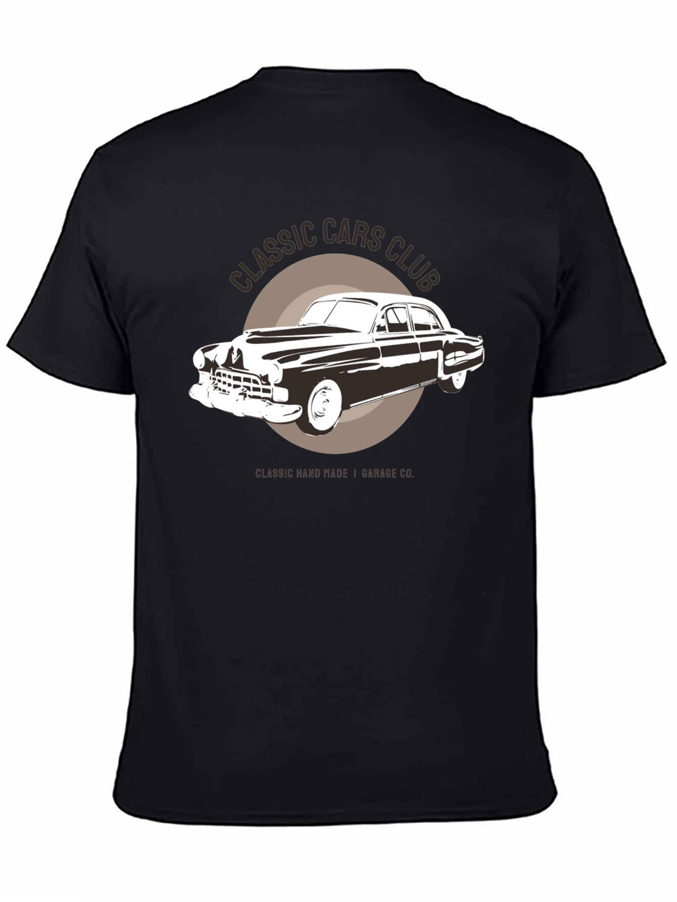 Classic Cars Club Graphic T-Shirt - Black
