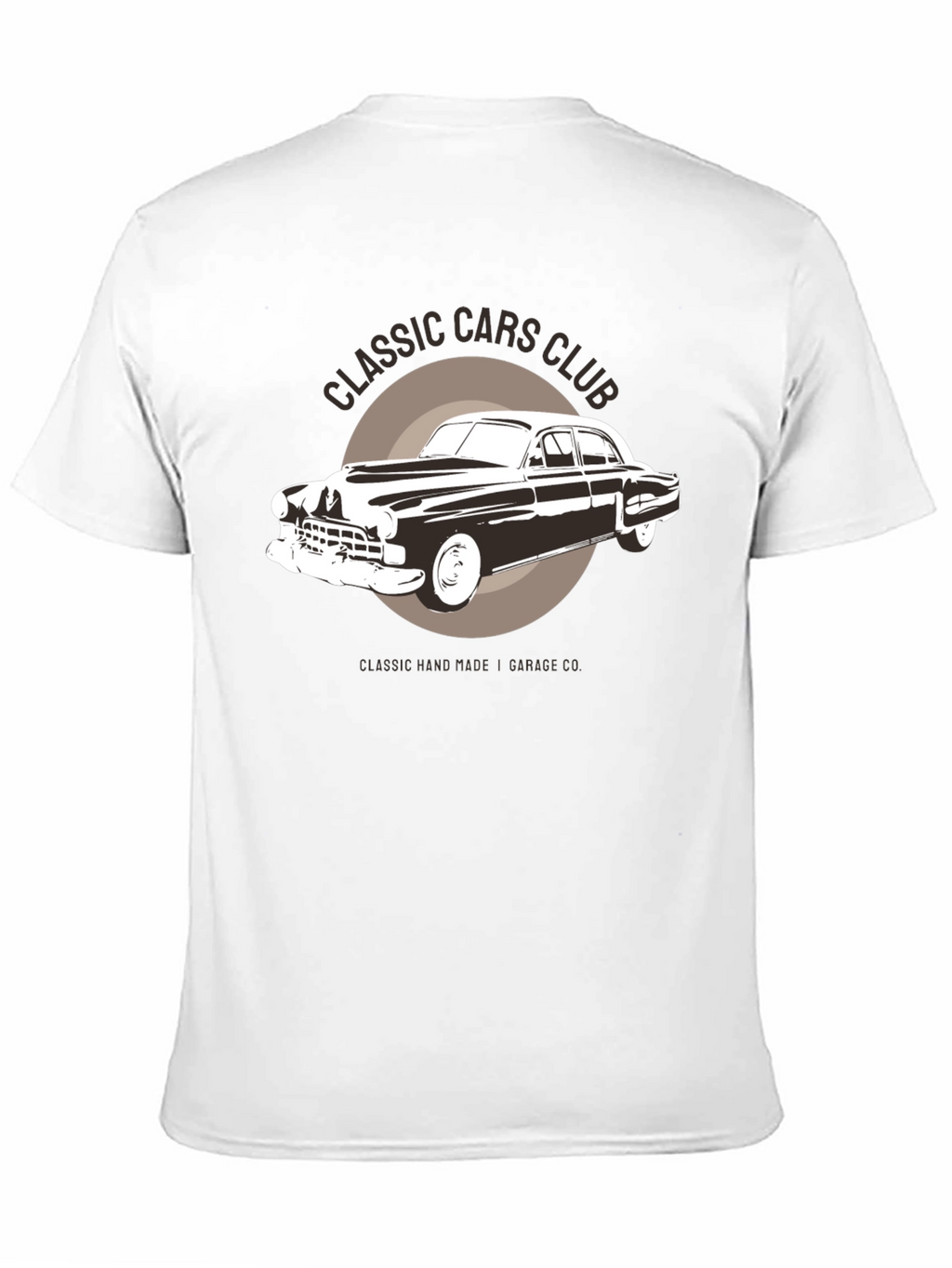Classic Cars Club Graphic T-Shirt - Black