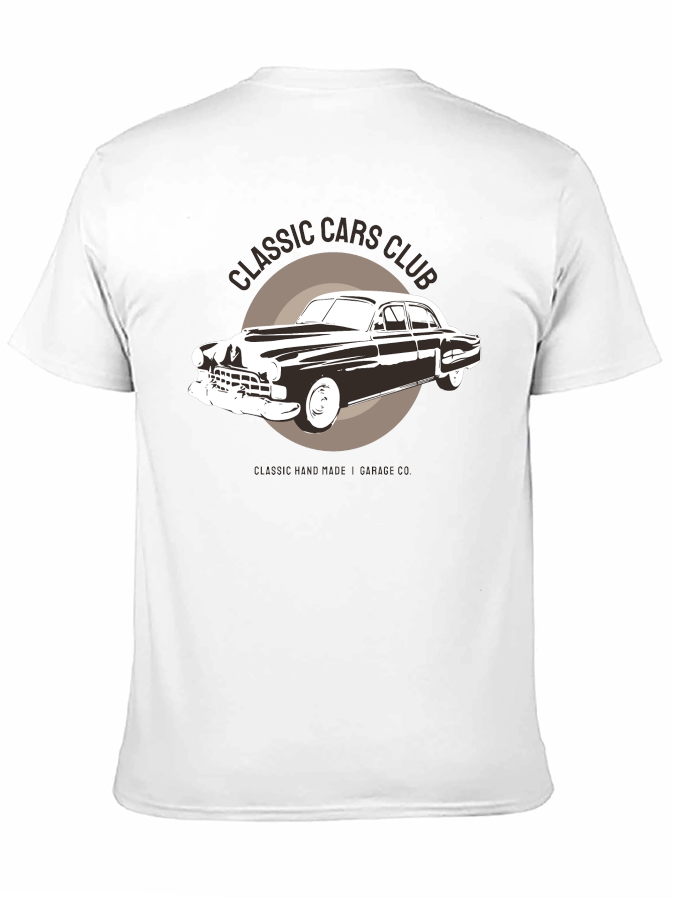 Classic Cars Club Graphic T-Shirt - Black