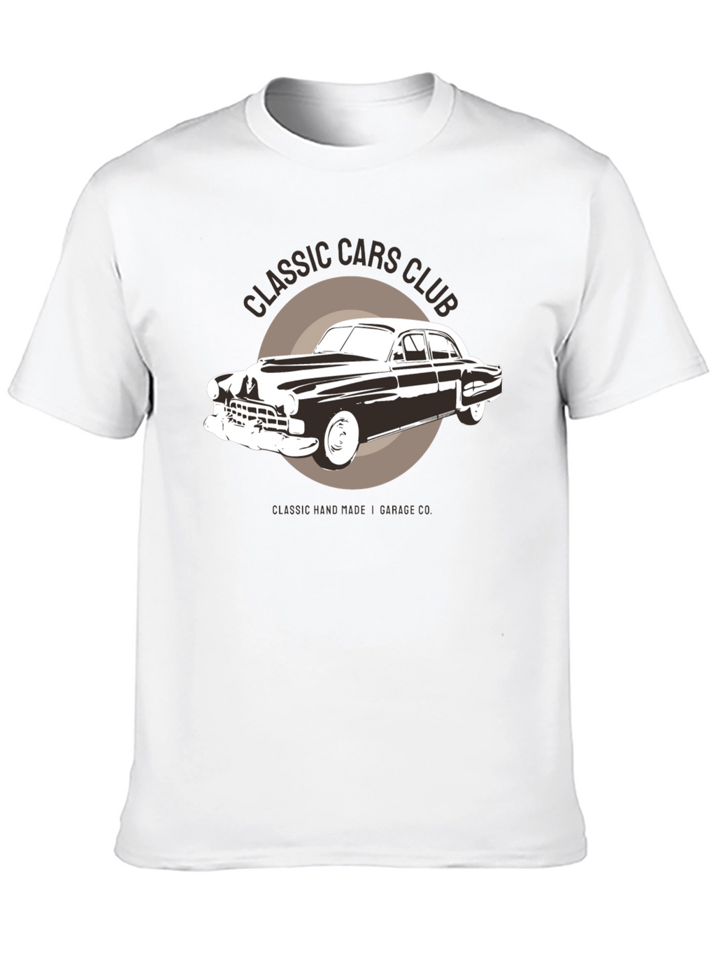 Classic Cars Club Graphic T-Shirt - Black