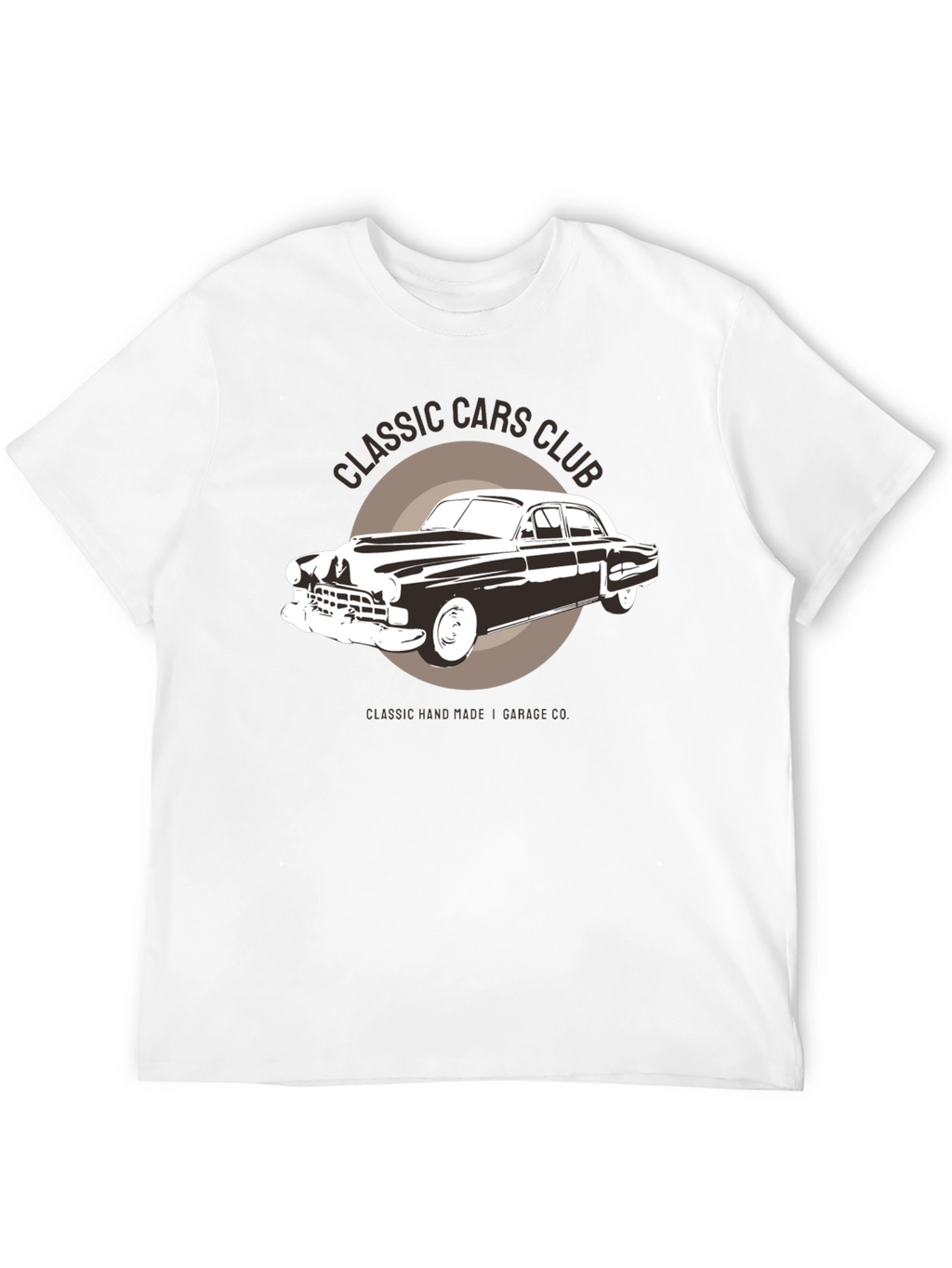 Classic Cars Club Graphic T-Shirt - Black