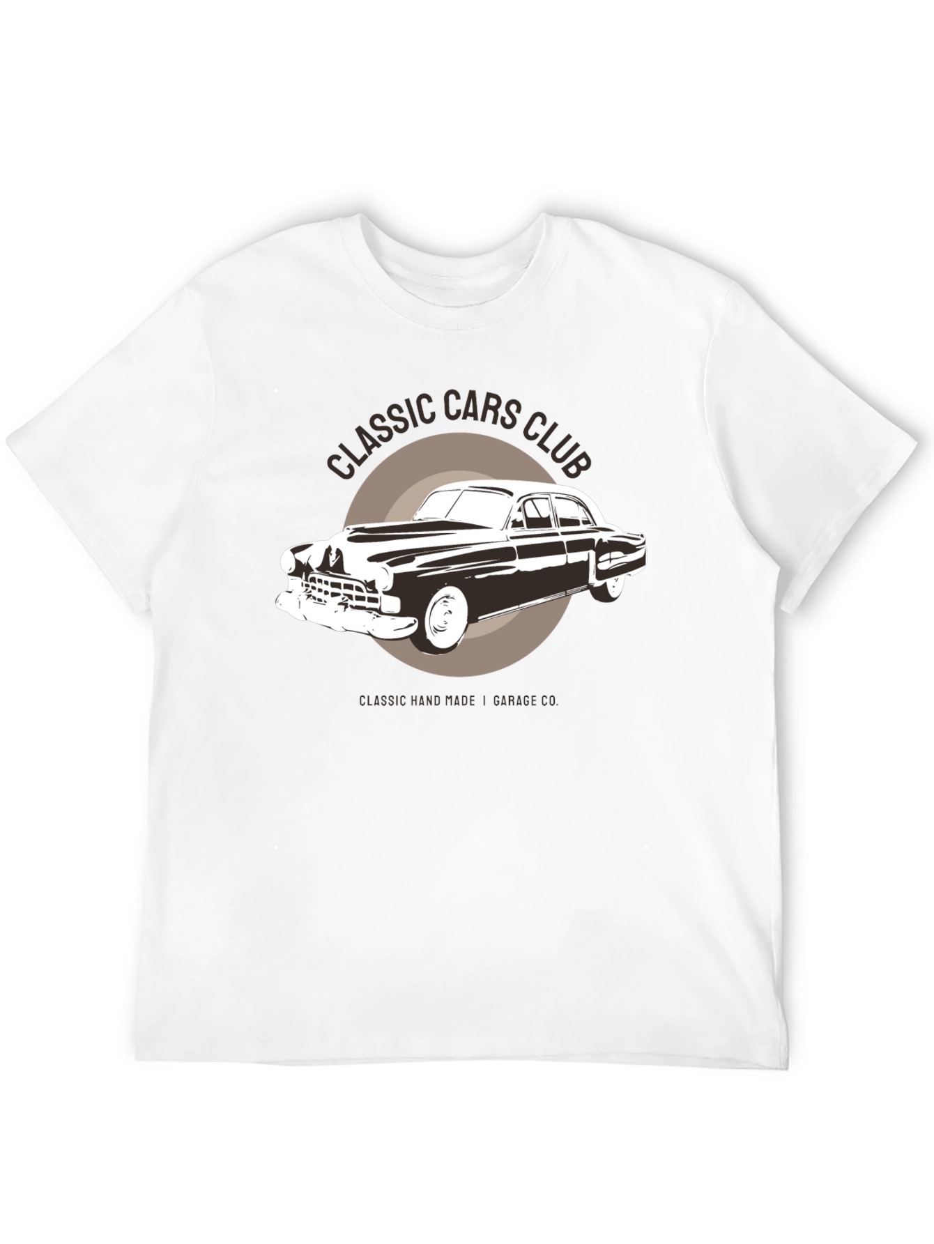 Classic Cars Club Graphic T-Shirt - Black