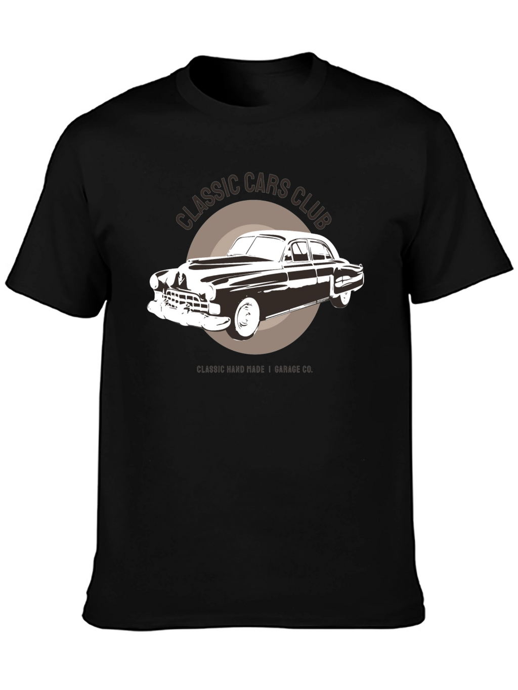 Classic Cars Club Graphic T-Shirt - Black