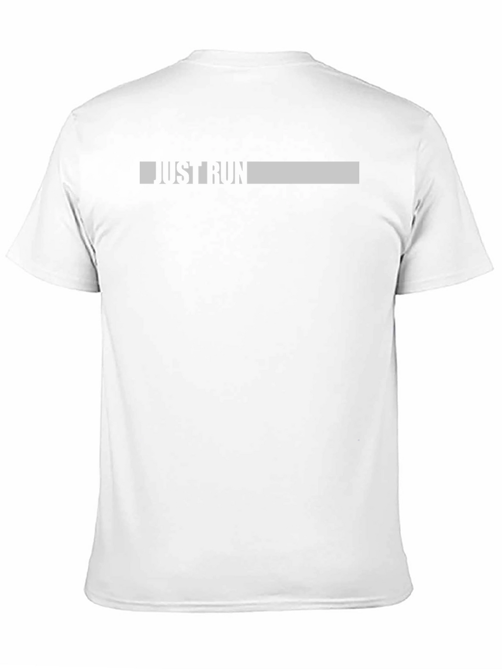 Just Run Black Graphic T-Shirt - Motivational Activewear