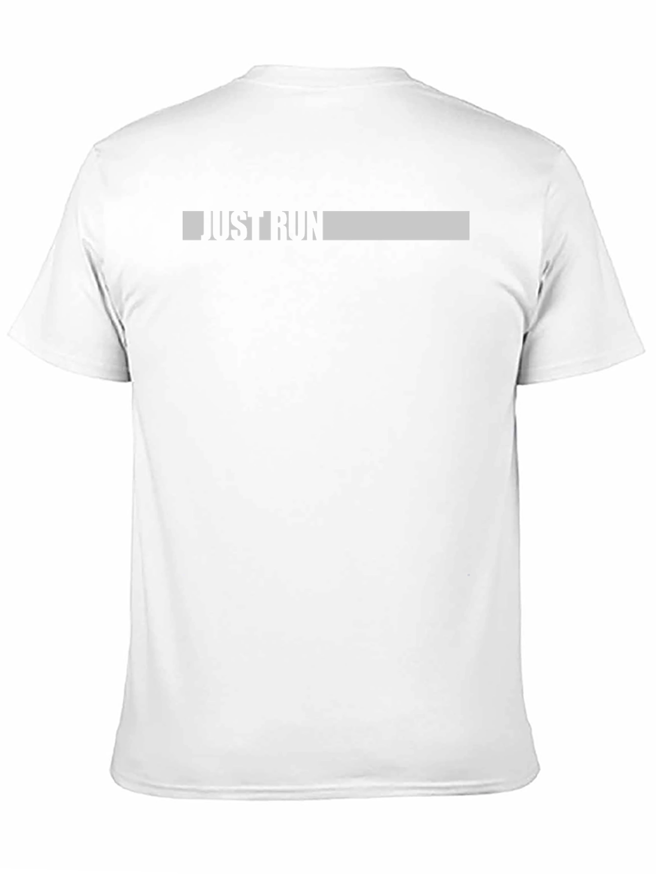 Just Run Black Graphic T-Shirt - Motivational Activewear