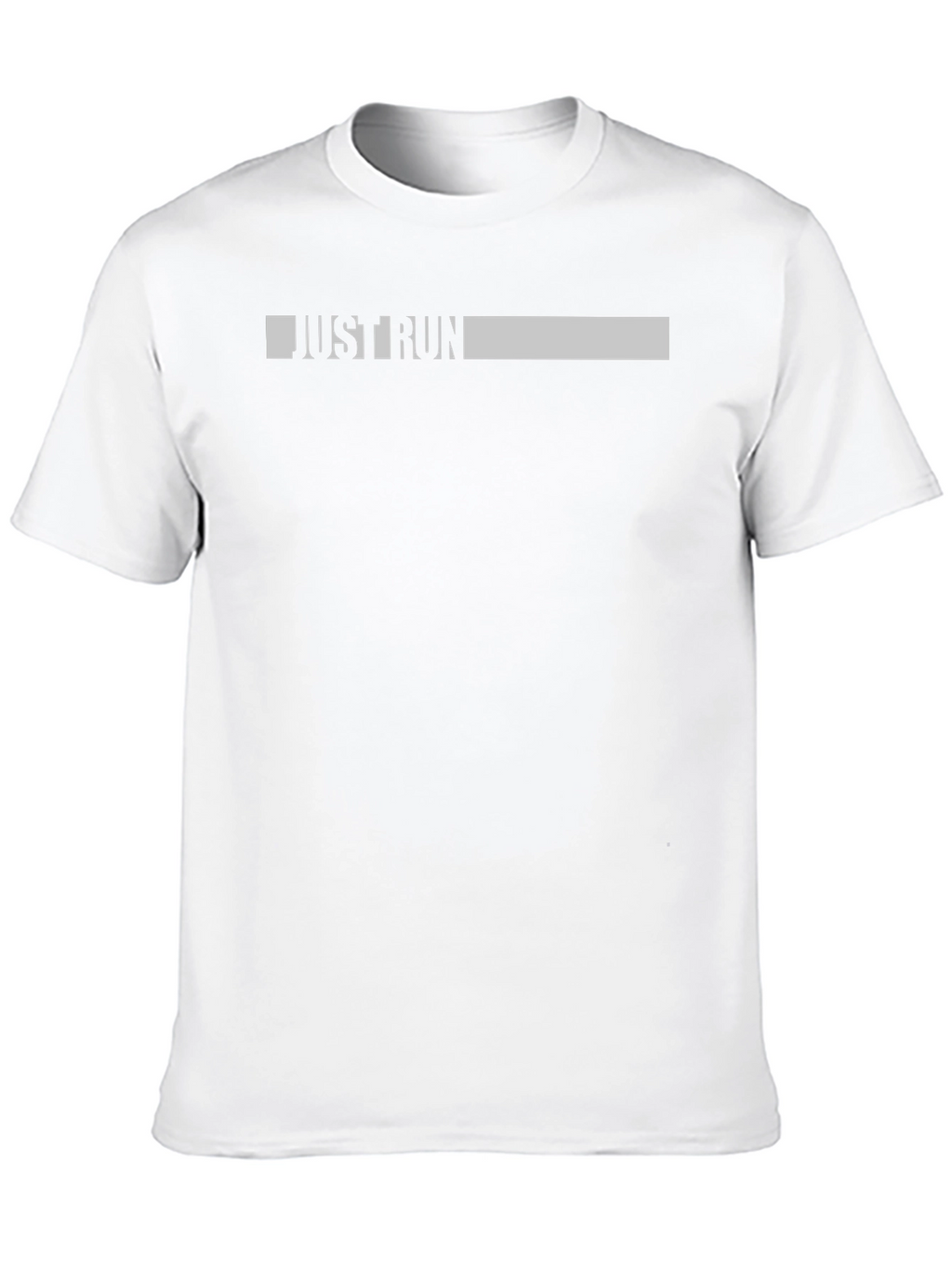 Just Run Black Graphic T-Shirt - Motivational Activewear