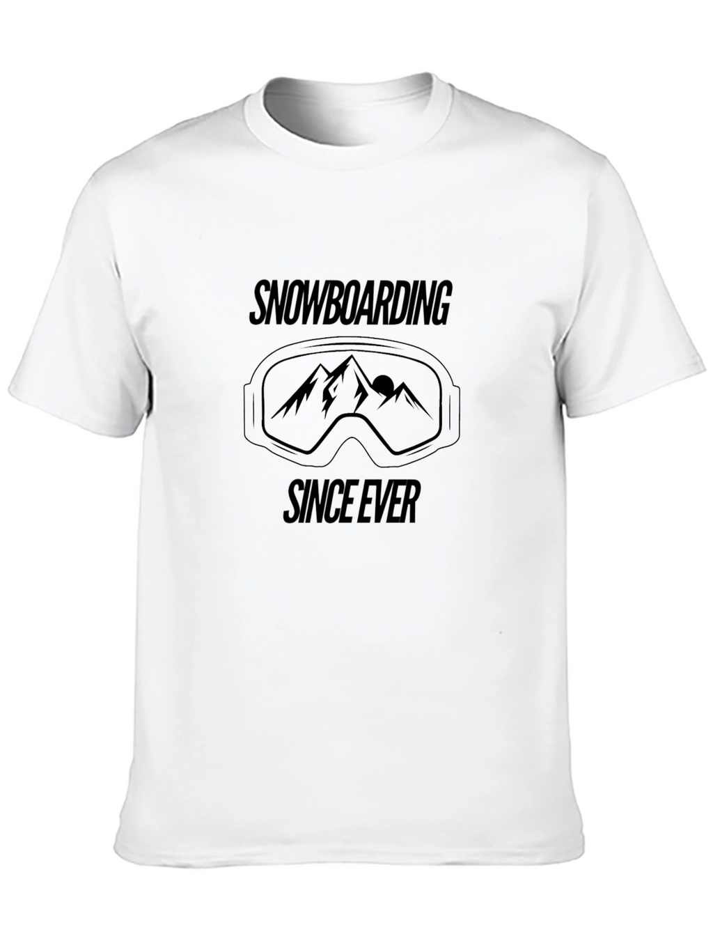 Snowboarding Since Ever Black T-Shirt