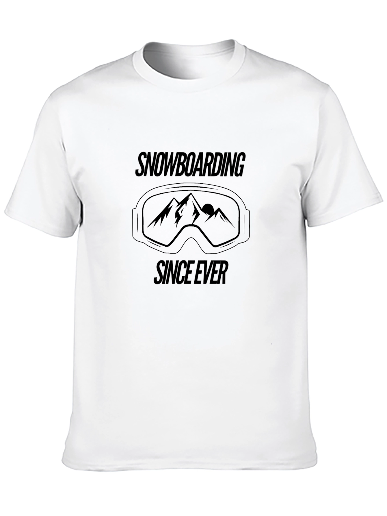 Snowboarding Since Ever Black T-Shirt