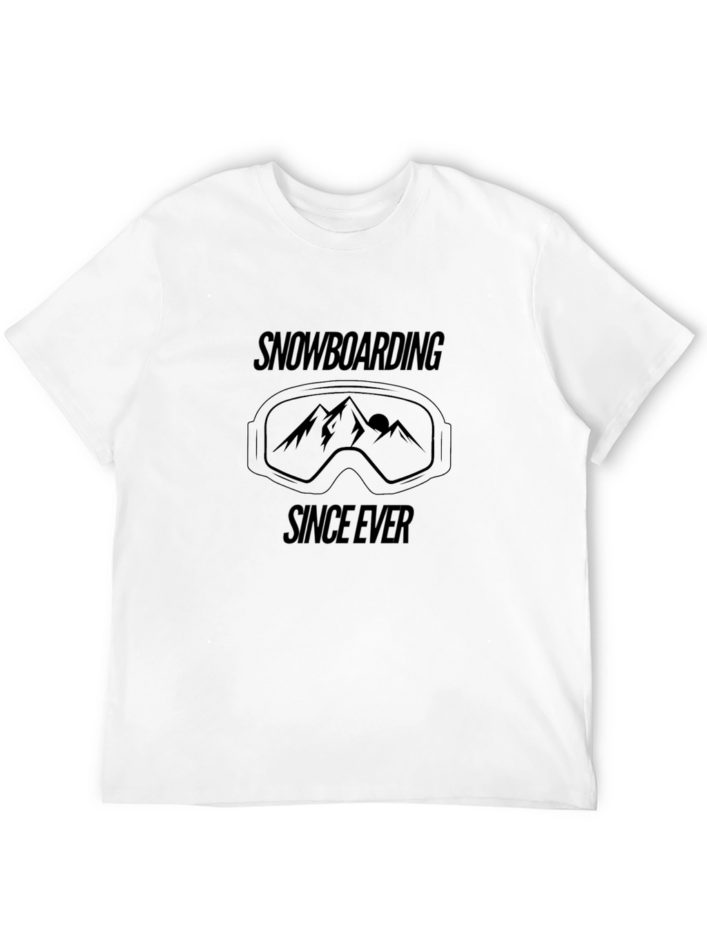 Snowboarding Since Ever Black T-Shirt