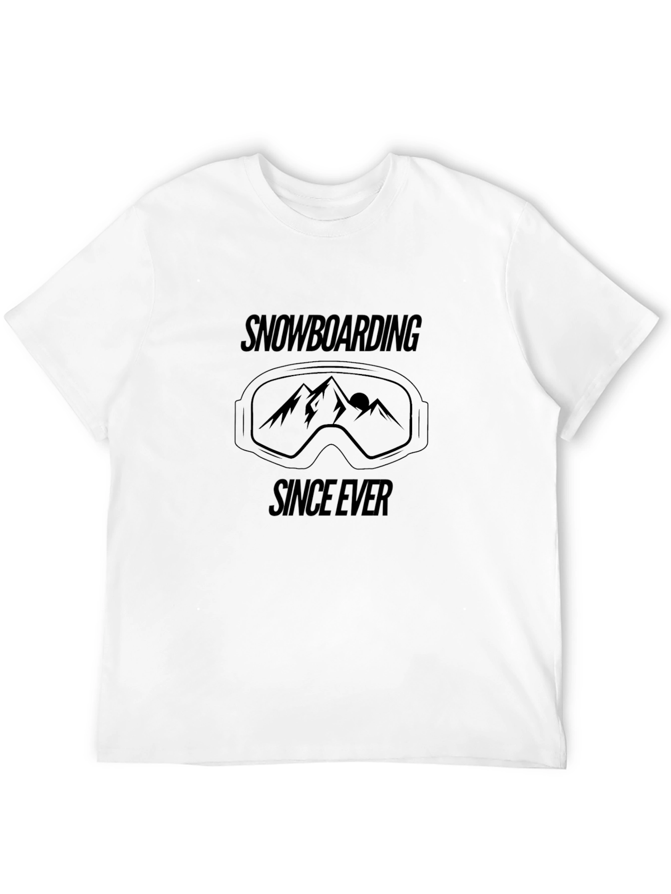 Snowboarding Since Ever Black T-Shirt