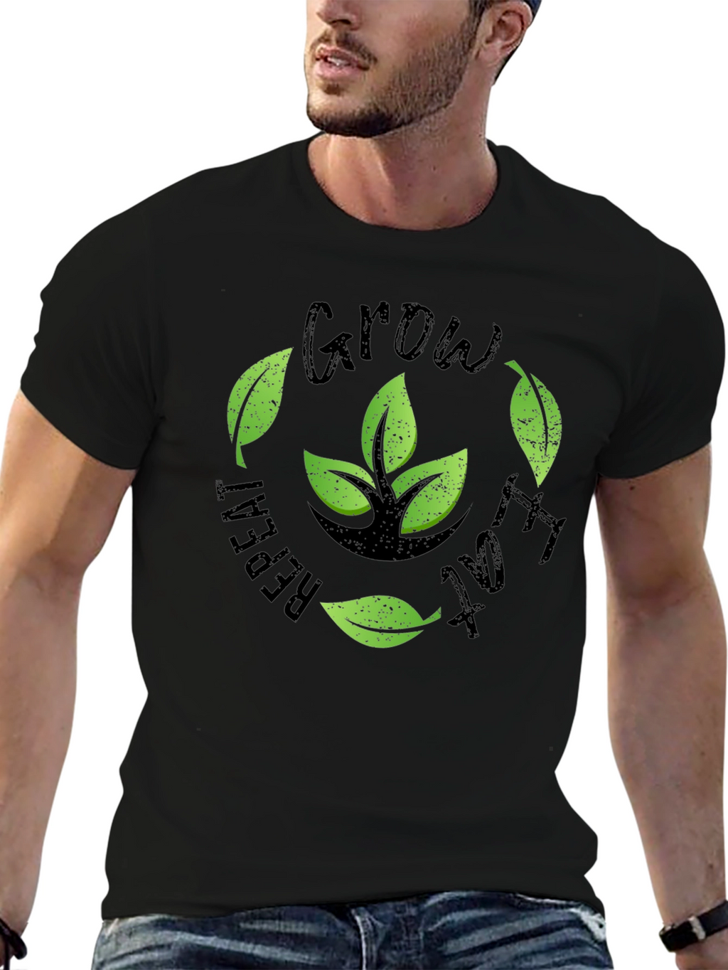 Grow Repeat Eat Plant-Lover T-Shirt