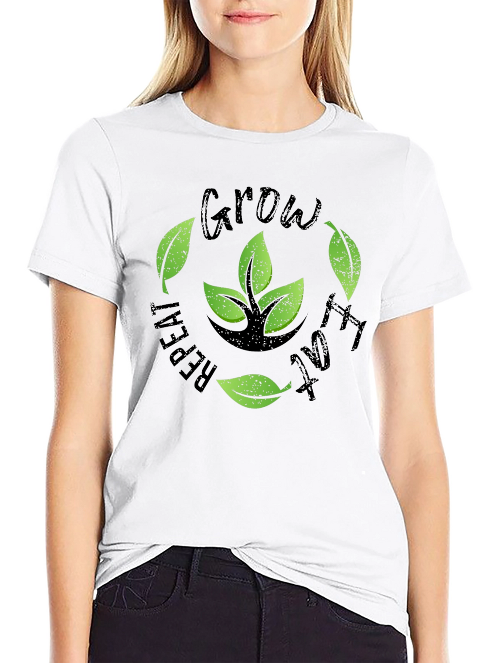 Grow Repeat Eat Plant-Lover T-Shirt