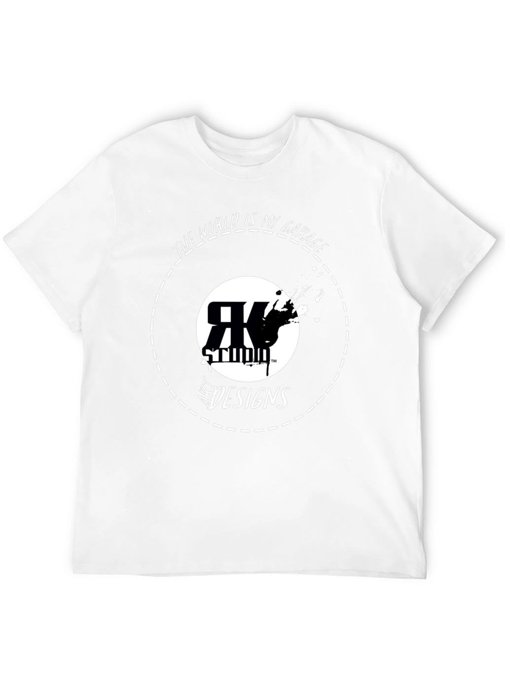 RK Studio Art Designs Black Graphic T-Shirt