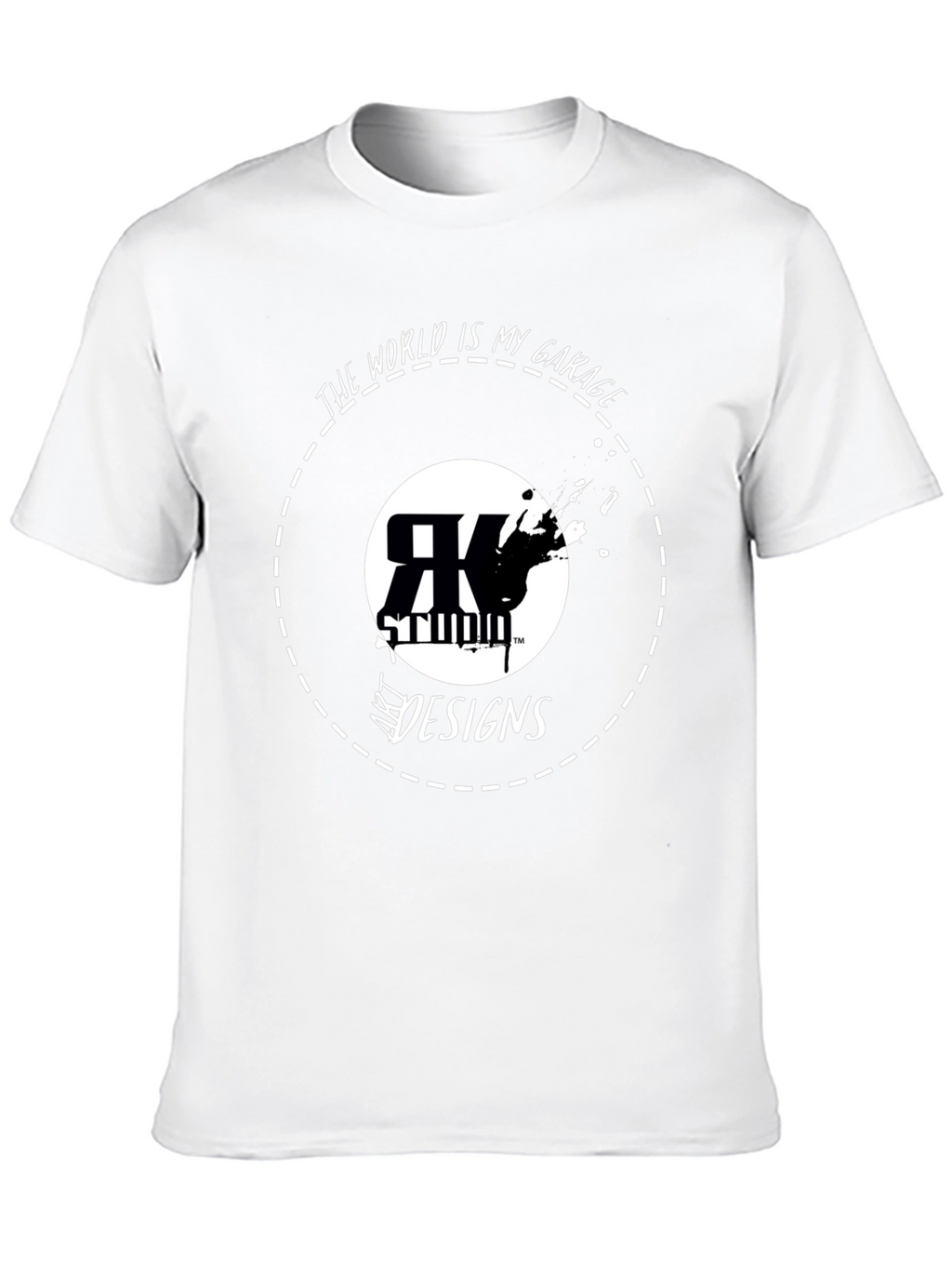 RK Studio Art Designs Black Graphic T-Shirt