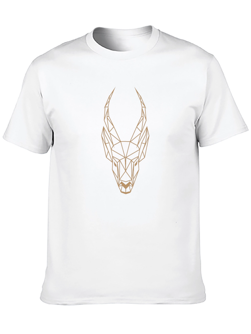 Geometric Antelope Graphic Tee - Mens Black T-Shirt